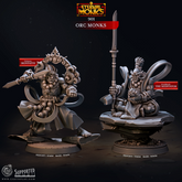 Orc Monks 3D-printed model